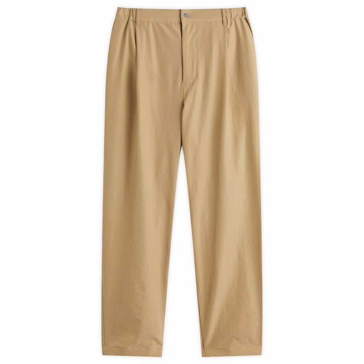 Photo: NANGA Men's Dotair® Comfy Tuck Tapered Trousers in Beige