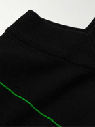 Bottega Veneta - Embroidered Wool-Blend Sweater - Black
