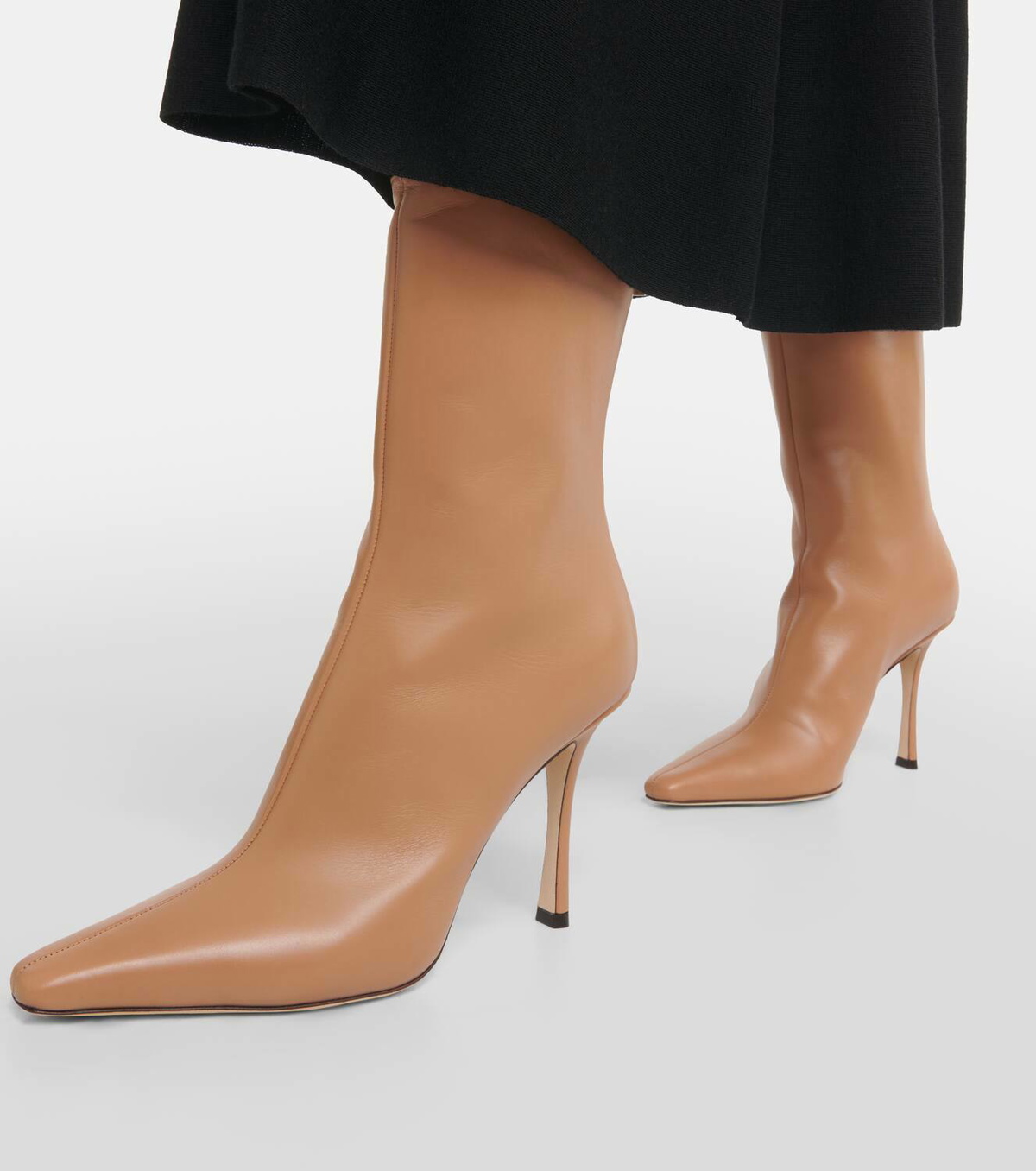 JIMMY CHOO 関税込み Agathe 100 leather ankle boots Jimmy Choo Agathe 100 leather ankle boots Jimmy Choo