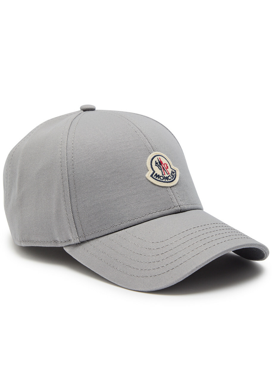 ハット MONCLER Logo embroidery cap Moncler logo-embroidered Gabardine Cap | Black | FARFETCH