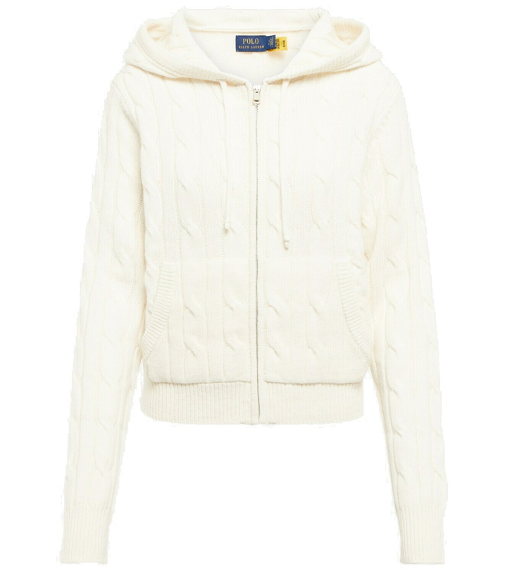 Photo: Polo Ralph Lauren - Cable-knit wool and cashmere hoodie
