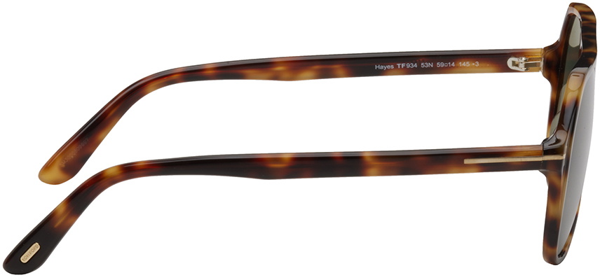 Tom Ford Hayes Tortoiseshell Sunglasses with Dark Smoke Lenses Tom Ford main image 2