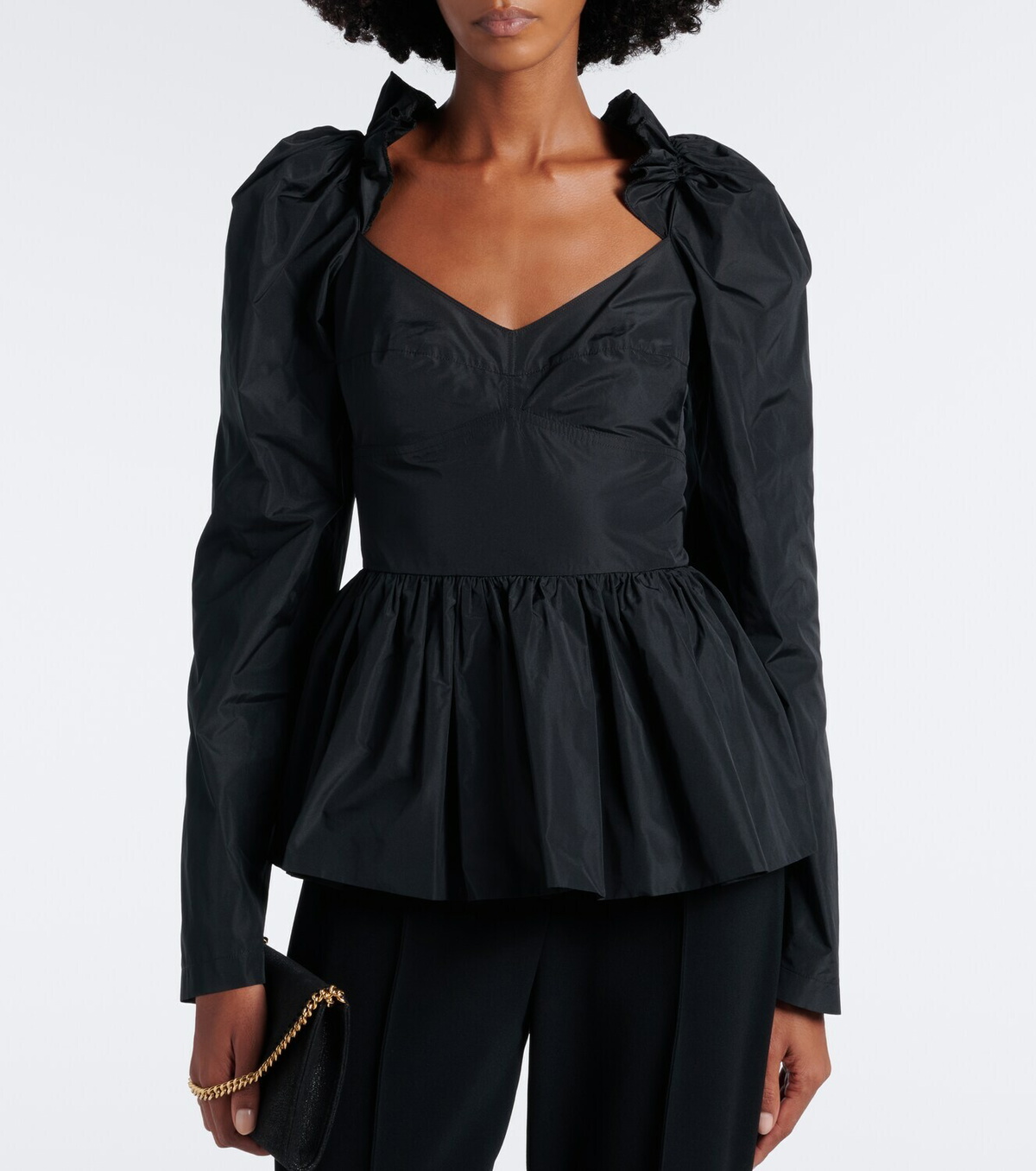 Stella McCartney Peplum taffeta top