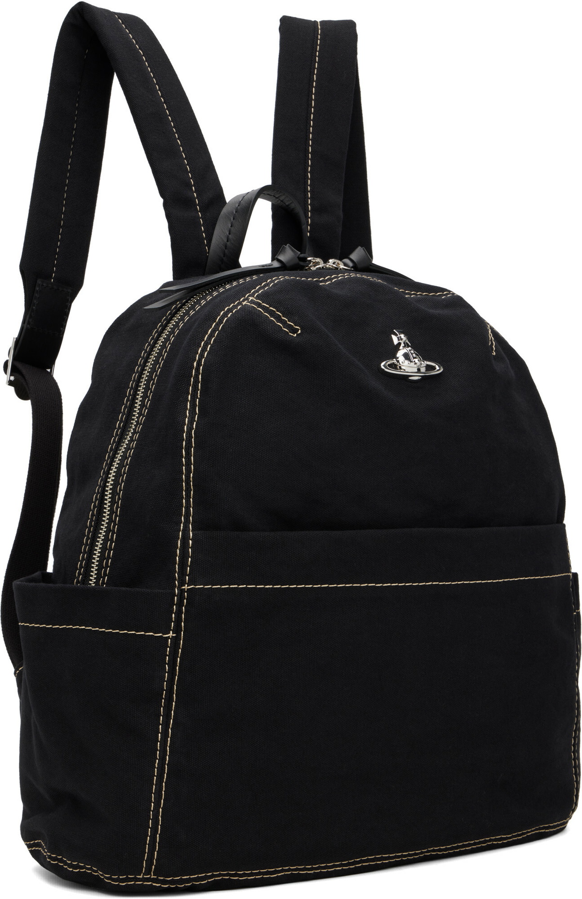 Vivienne Westwood Black George Medium Backpack