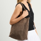 Nothing Written Women's Cou Suede Shopper Bag in Gray 