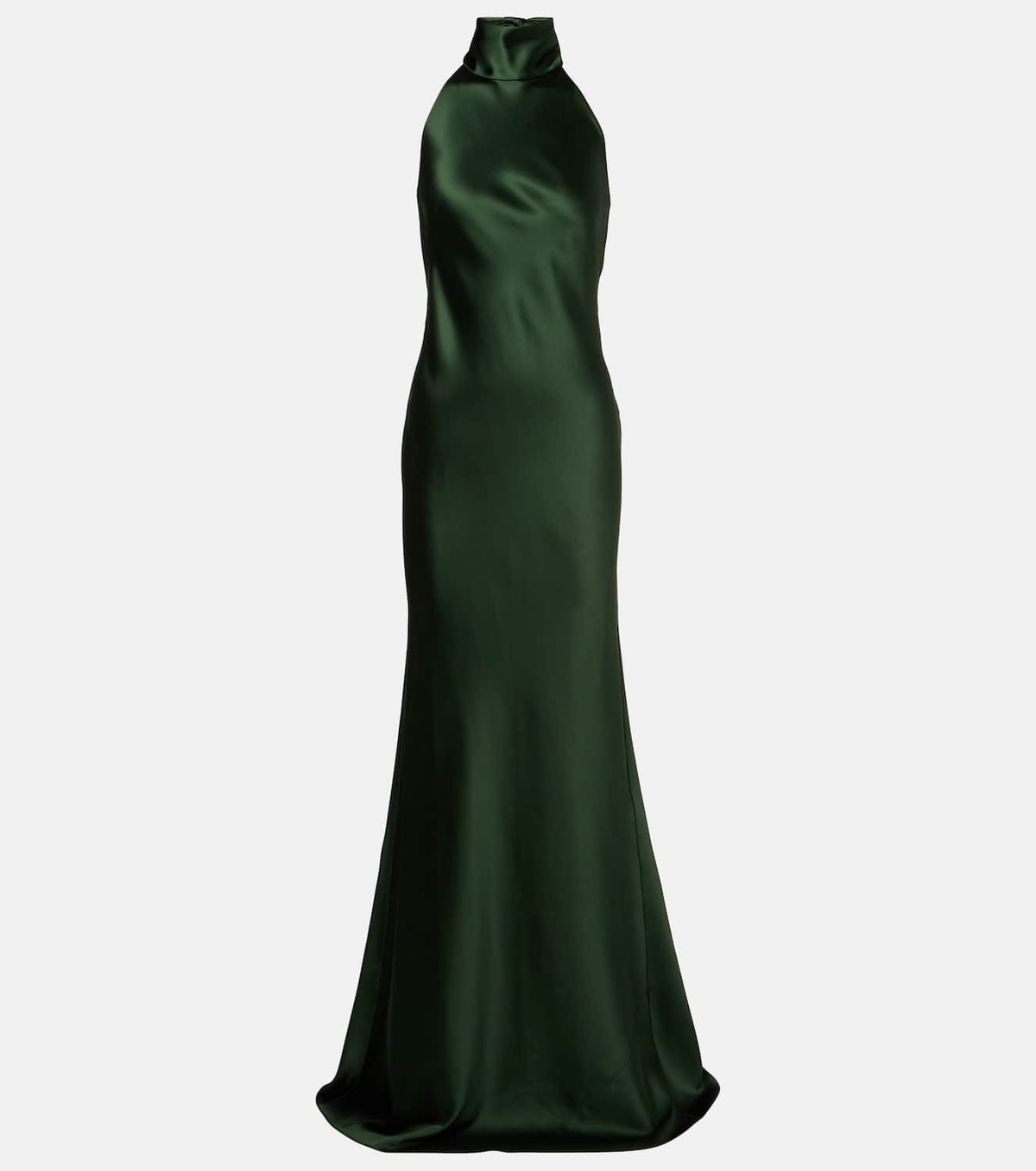 Ralph Lauren Collection Chilton halterneck open-back satin gown