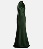 Ralph Lauren Collection Chilton halterneck open-back satin gown