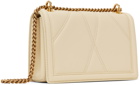 Dolce&Gabbana Off-White Medium Devotion Bag