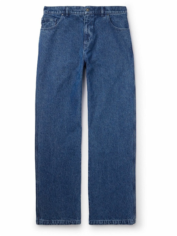 Photo: SKY HIGH FARM - Straight-Leg Logo-Embroidered Jeans - Blue