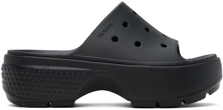 Photo: Crocs Black Stomp Slides