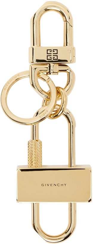 Photo: Givenchy Gold Padlock Keychain
