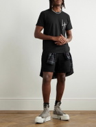 Local Authority LA - LA Slash Logo-Print Cotton-Jersey T-Shirt - Black