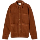 Foret Men's Ivy Wool Overshirt in Rubber