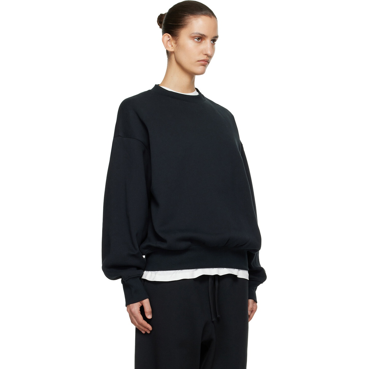 Fear of God ESSENTIALS Black Classic Crewneck Sweatshirt