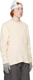BRYAN JIMENÈZ Off-White Body Warmer Thermal Sweatshirt