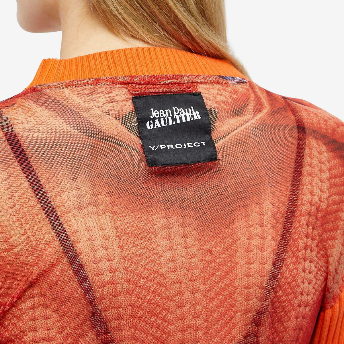 JEAN PAUL GAULTIER フリルブレースカーディガン Y-Project Women's x Jean Paul Gaultier Trompe L'Oeil Ruffle
