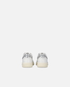 Pinko Leather Sneakers With Metallic Details White/Silver