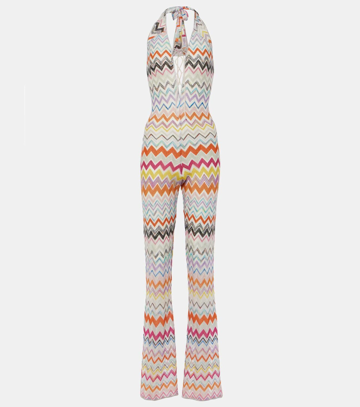 MISSONI ミッソーニ Zig zag lame jumpsuit ワンピース Zig Zag lamé jumpsuit in multicoloured - Missoni Mare