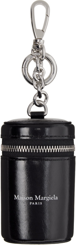 Photo: Maison Margiela Black Cylindrical Pouch Charm Keychain
