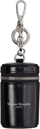 Maison Margiela Black Cylindrical Pouch Charm Keychain