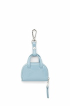 Diesel Bag charm in glossy, crinkled naplak - Charms and Keyrings Womens in Blue