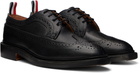 Thom Browne Black Leather Sole Longwing Brogues