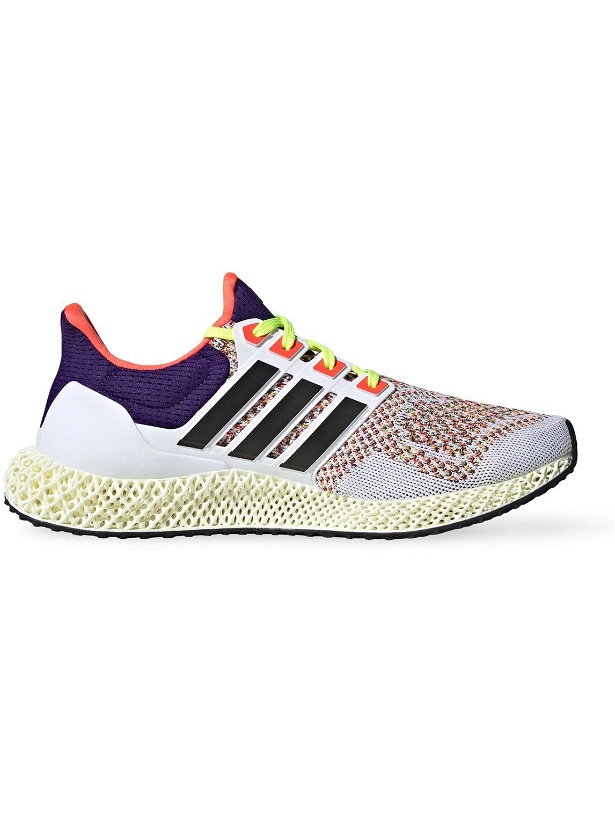 Photo: adidas Originals - Ultra 4D Rubber-Trimmed Primeknit Sneakers - White
