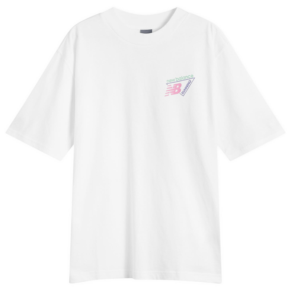 New Balance Men's Classic Tri-Logo Heat Map T-Shirt in White
