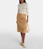 Jil Sander Mohair and cotton skirt