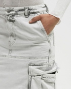 032c MY OWN MIND FRAYED DENIM SKIRT Grey Women