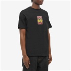 Pass~Port Men's Vase Embroidery T-Shirt in Black