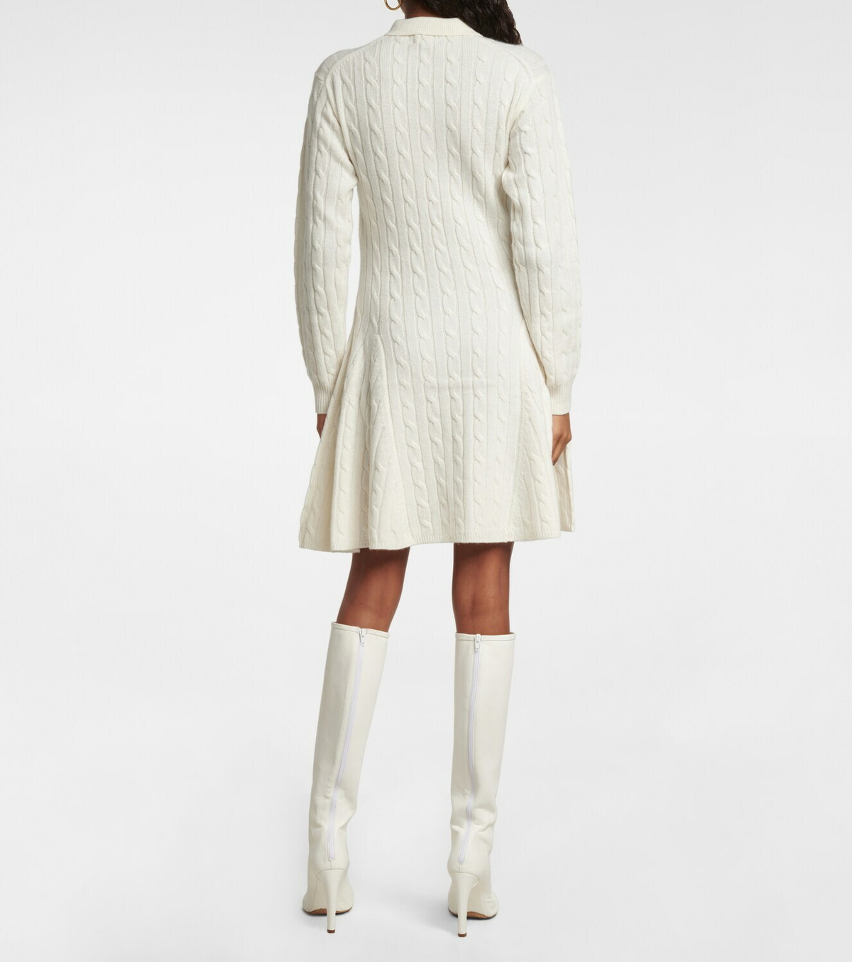 【送料 関税込】POLO RALPH LAUREN Cable-knit minidress Polo Ralph Lauren cable-knit Mini Dress | Neutrals | FARFETCH JO