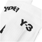 Y-3 Men's Socks in White