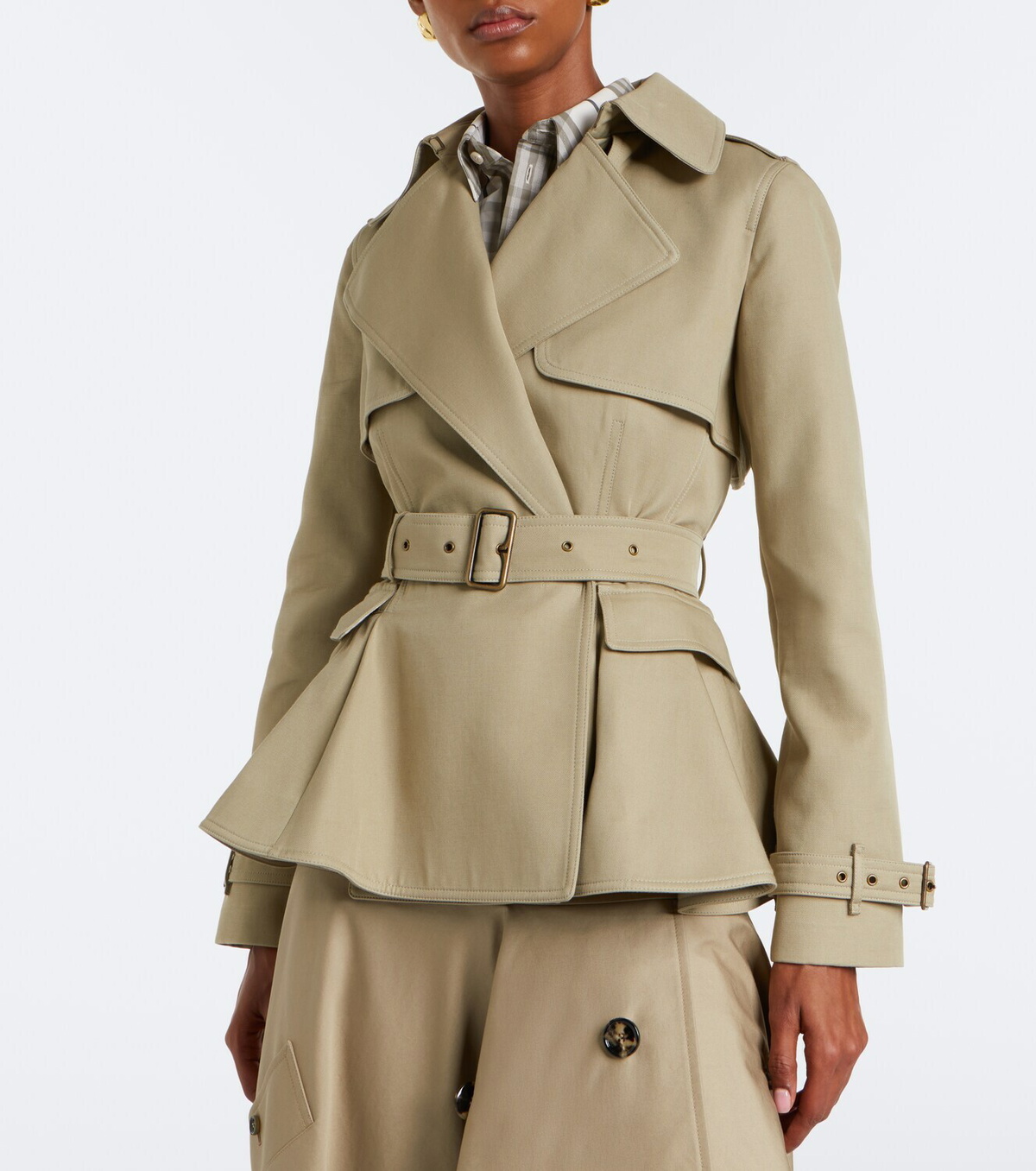 Burberry Belted cotton jacket