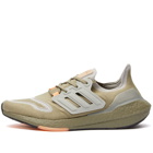 Adidas Men's Ultraboost 22 Sneakers in Green/Grey/Orange