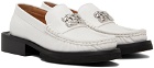 GANNI White Butterfly Logo Loafers
