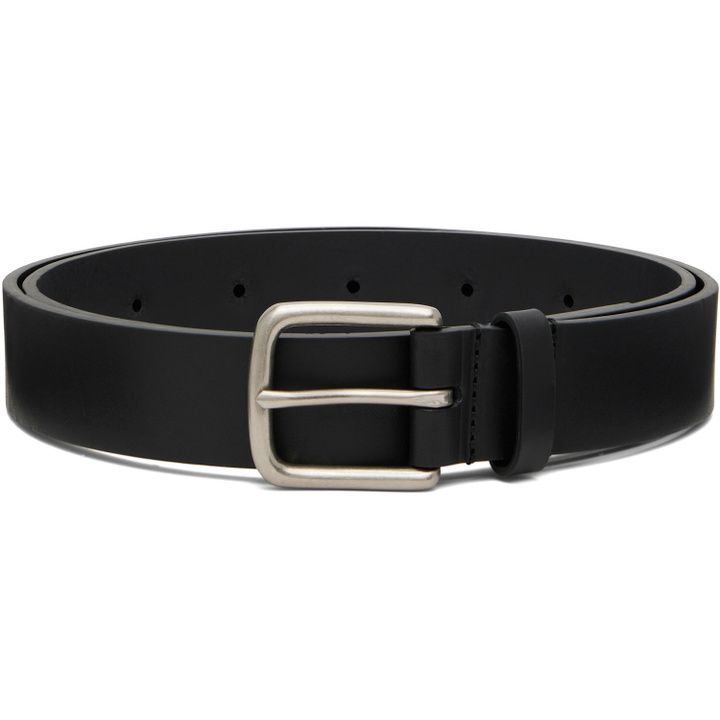 Photo: ssstein Black Pinned Buckle Classic Leather Belt