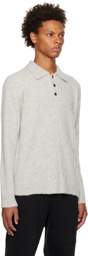 Solid Homme Gray Wool Polo