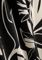 High On Point Printed Satin Midi Skirt Beige