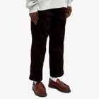Garbstore Men's Manager Pleated Cord Pants in Brown