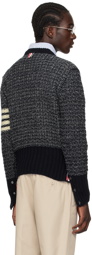 Thom Browne Navy 4-Bar Sweater