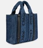 Chloe - Woody Small denim tote bag