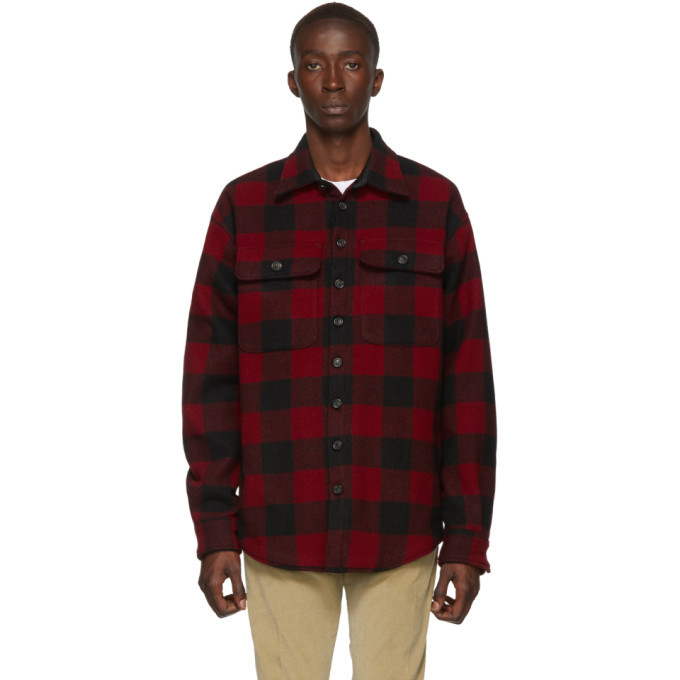 Photo: Dsquared2 Red and Black Check Military Shirt