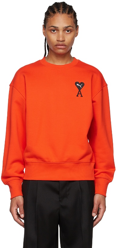 Photo: AMI Alexandre Mattiussi Orange Puma Edition Sweatshirt