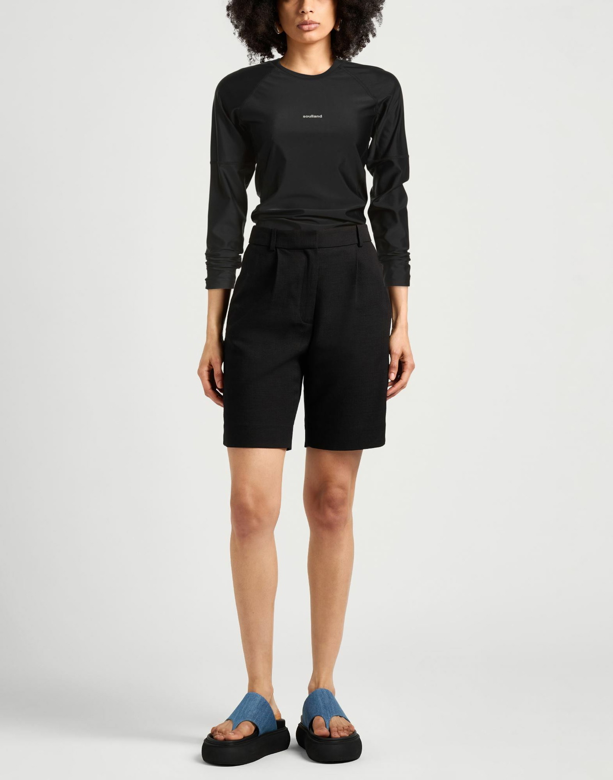 Soulland Womens T-shirt in Black
