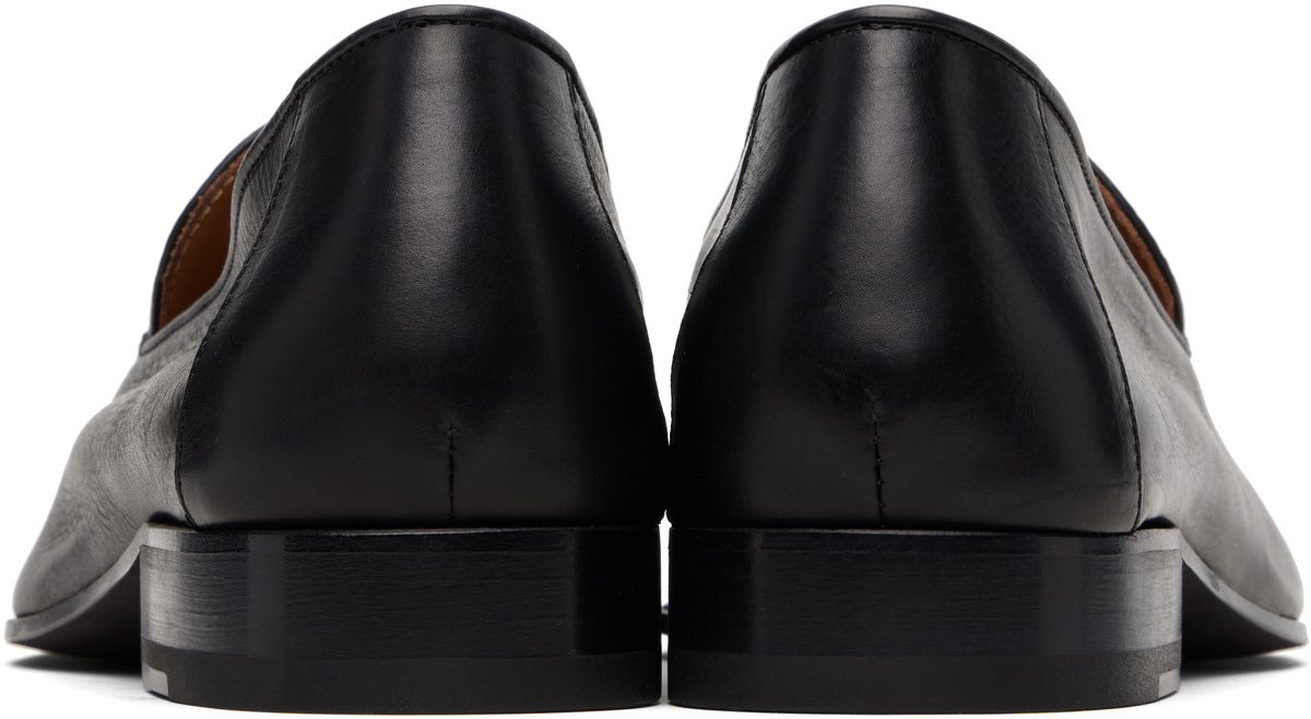 Dries Van Noten Black Leather Loafers