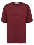 Sunnei Embroidered Logo T-shirt