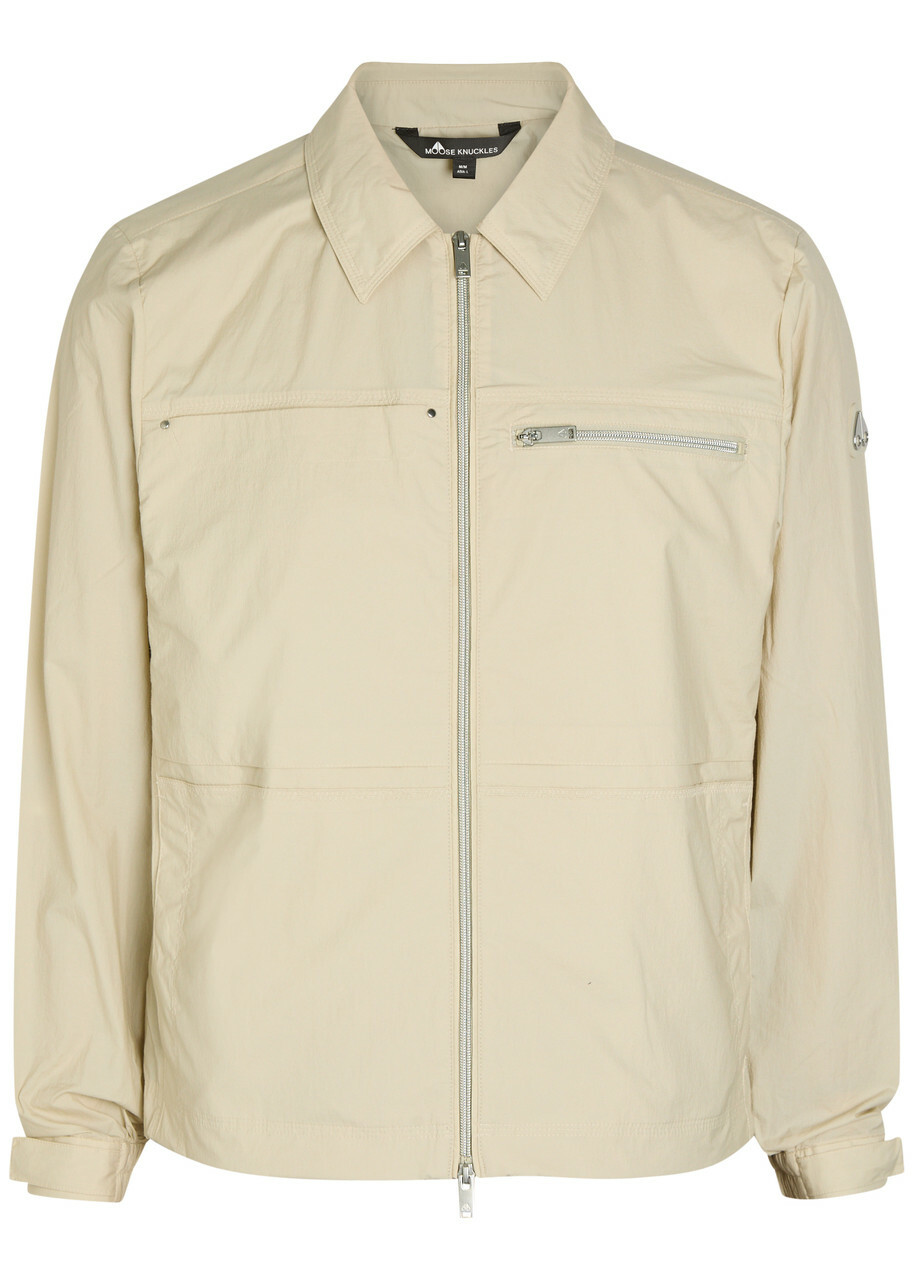 Moose Knuckles Topflight Shell Overshirt Cream