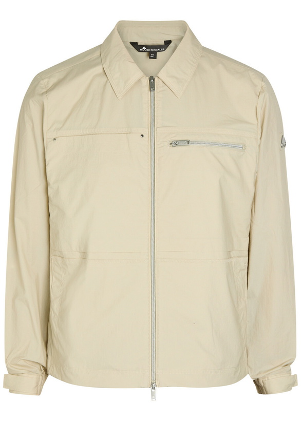 Photo: Moose Knuckles Topflight Shell Overshirt Cream