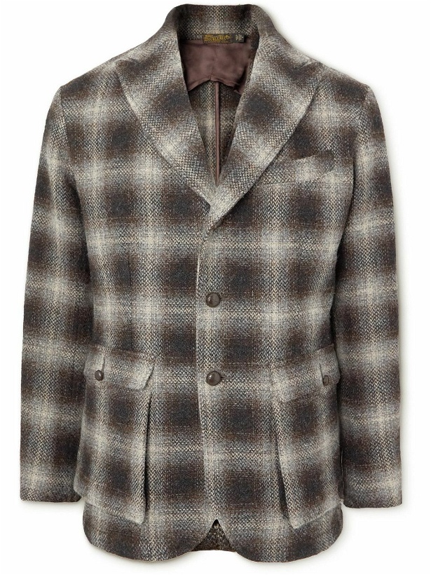 Photo: RRL - Bideford Checked Wool Coat - Brown